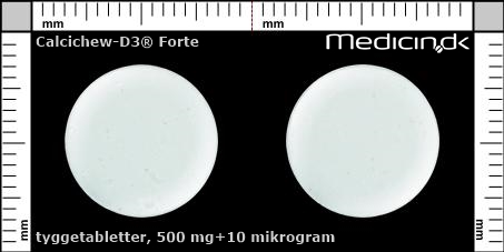 tyggetabletter 500 mg+10 mikrogram 