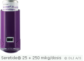 Seretide® 25 + 250 mikg/dosis