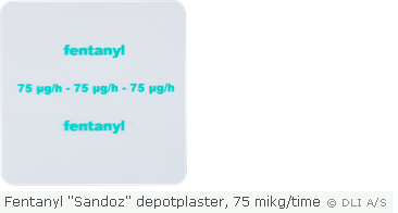 Fentanyl "Sandoz" depotplaster, 75 mikg/time
