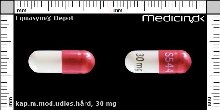 kapsler med modificeret udløsning 30 mg 