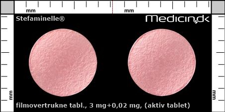 filmovertrukne tabletter 3 mg+0,02 mg (aktiv tablet)