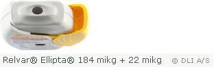 Relvar® Ellipta® 184 mikg + 22 mikg