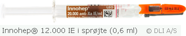 Innohep® 12.000 IE i sprøjte (0,6 ml)