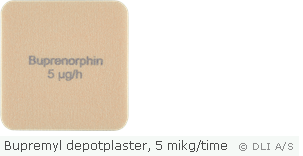 Bupremyl depotplaster, 5 mikg/time