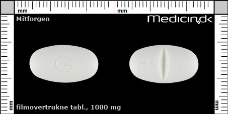 filmovertrukne tabletter 1000 mg 