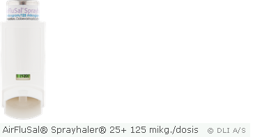 AirFluSal® Sprayhaler® 25+ 125 mikg./dosis