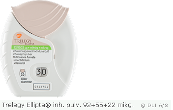 Trelegy Ellipta® inh. pulv. 92+55+22 mikg.