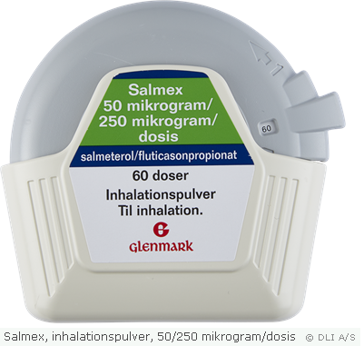 Salmex, inhalationspulver, 50/250 mikrogram/dosis