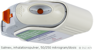 Salmex, inhalationspulver, 50/250 mikrogram/dosis