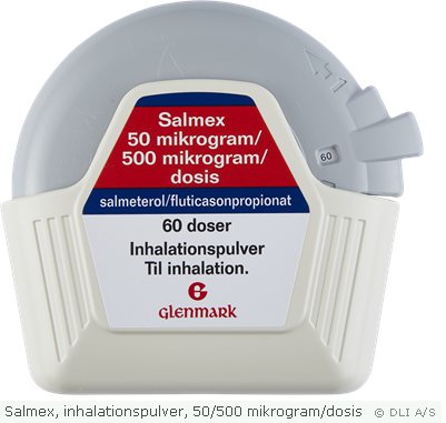 Salmex, inhalationspulver, 50/500 mikrogram/dosis