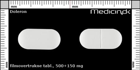 filmovertrukne tabletter 500+150 mg 