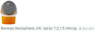 Bevespi Aerosphere, inh. spray 7,2 / 5 mikrog