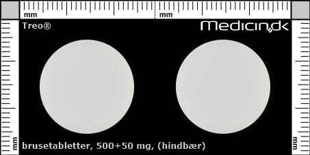 brusetabletter 500+50 mg (hindbær)