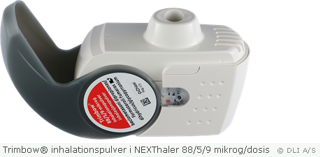 Trimbow® inhalationspulver i NEXThaler 88/5/9 mikrog/dosis