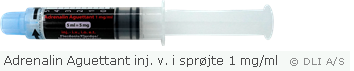 Adrenalin Aguettant inj. v. i sprøjte 1 mg/ml