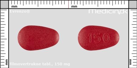 filmovertrukne tabletter 150 mg 