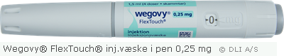 Wegovy® FlexTouch® inj.væske i pen 0,25 mg