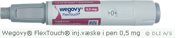Wegovy® FlexTouch® inj.væske i pen 0,5 mg