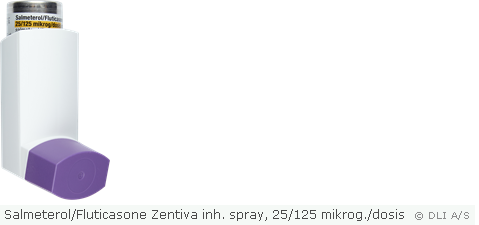 Salmeterol/Fluticasone Zentiva inh. spray, 25/125 mikrog./dosis