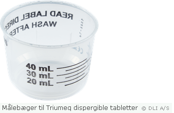 Målebæger til Triumeq dispergible tabletter