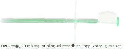 Dzuveo®, 30 mikrog. sublingual resoriblet i applikator