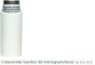 Ciclesonide Sandoz 80 mikrogram/dosis