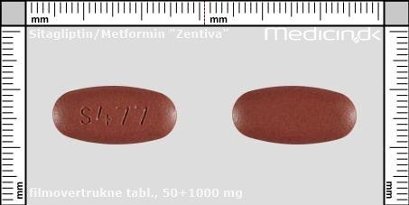 filmovertrukne tabletter 50+1000 mg 