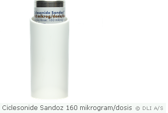Ciclesonide Sandoz 160 mikrogram/dosis
