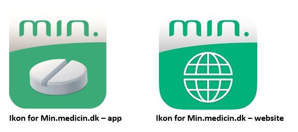 Min.medicin.dk App og Webikoner