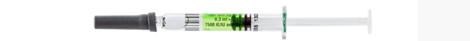 Heparin i engangssprøjte